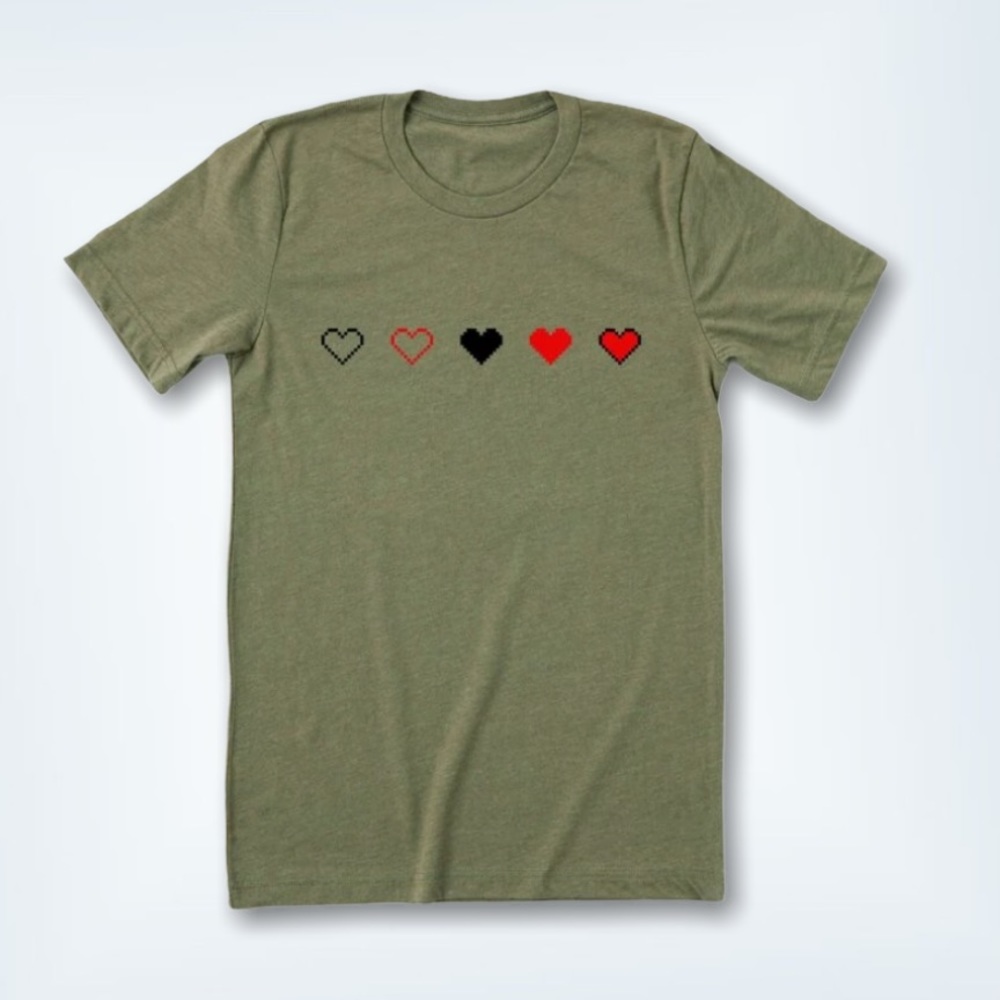 Heart Crew T Shirt